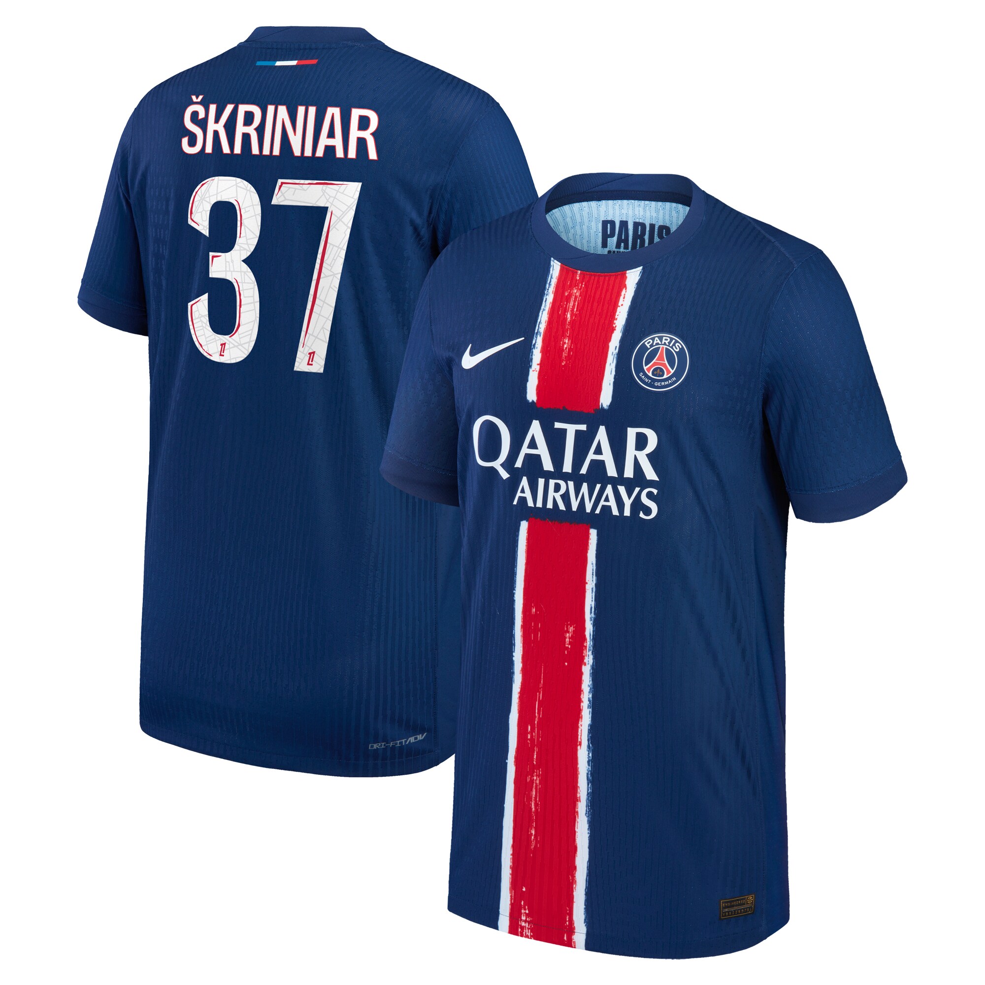 psg-nike-dri-fit-adv-home-match-shirt-2024-25-kids-with-skriniar-37-printing Kits Collection | Shop PSG Gear