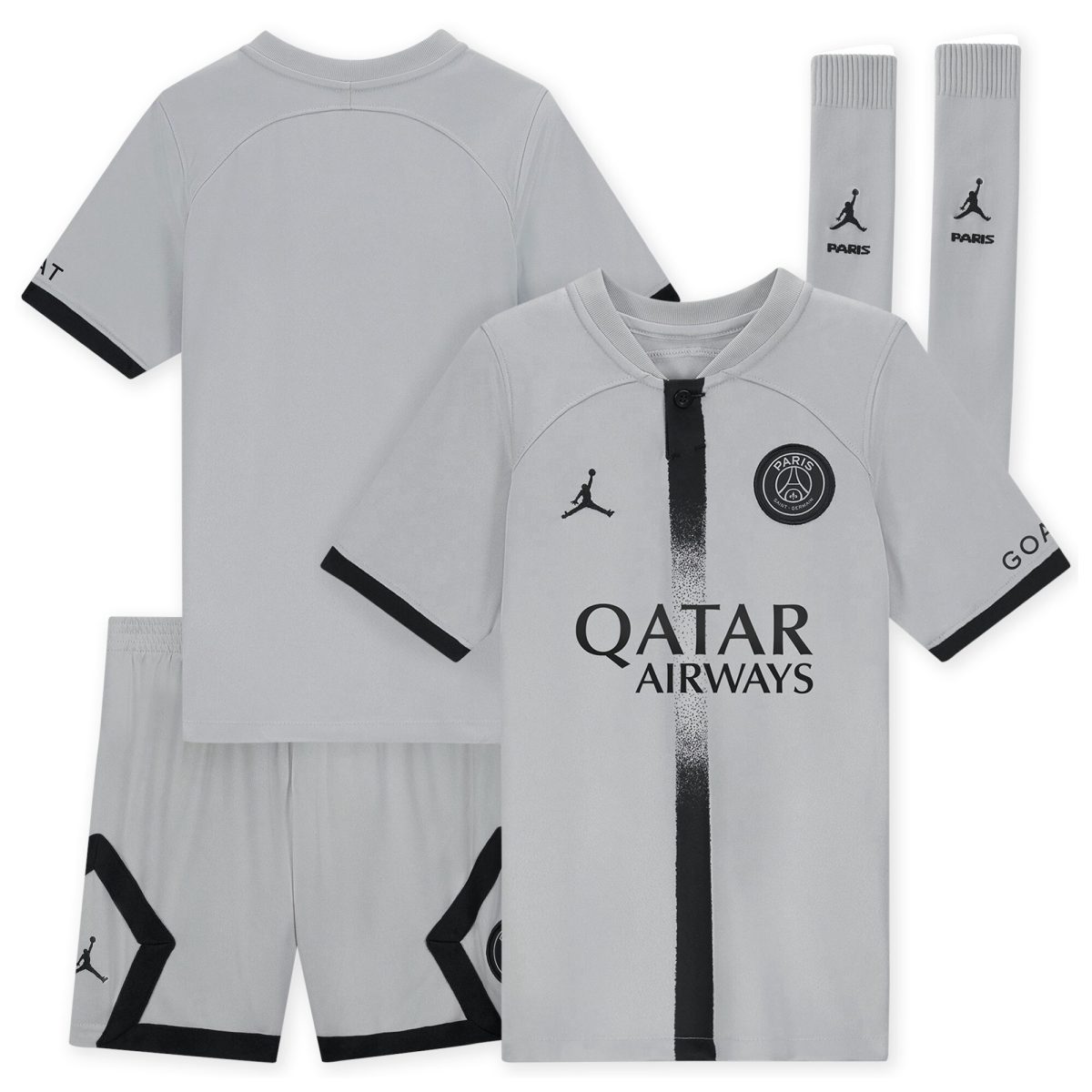 paris saint-germain away stadium kit 2022-23 – little kids with custom printing Kits Collection | Shop PSG Gear