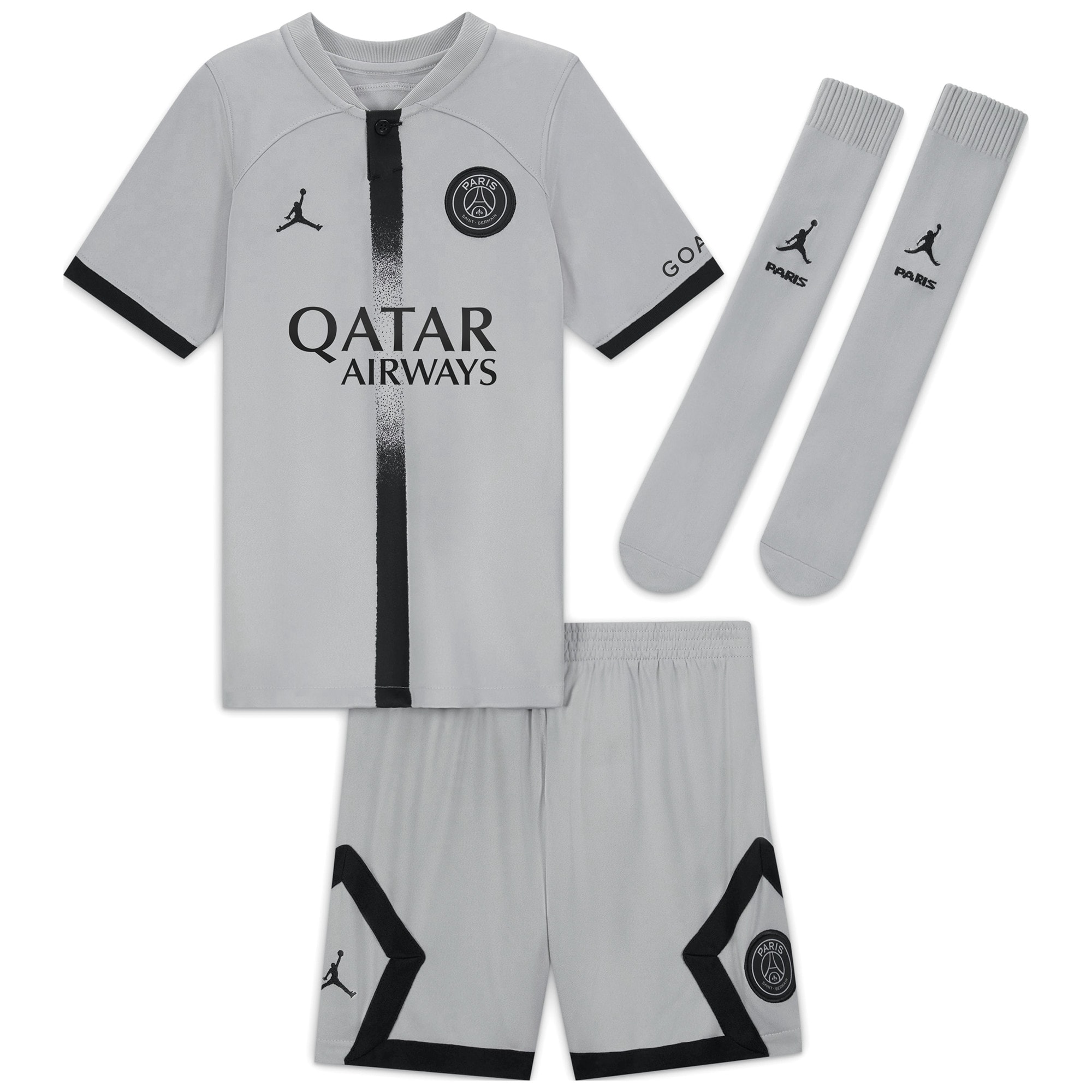 paris saint-germain away stadium kit 2022-23 – little kids with custom printing Kits Collection | Shop PSG Gear