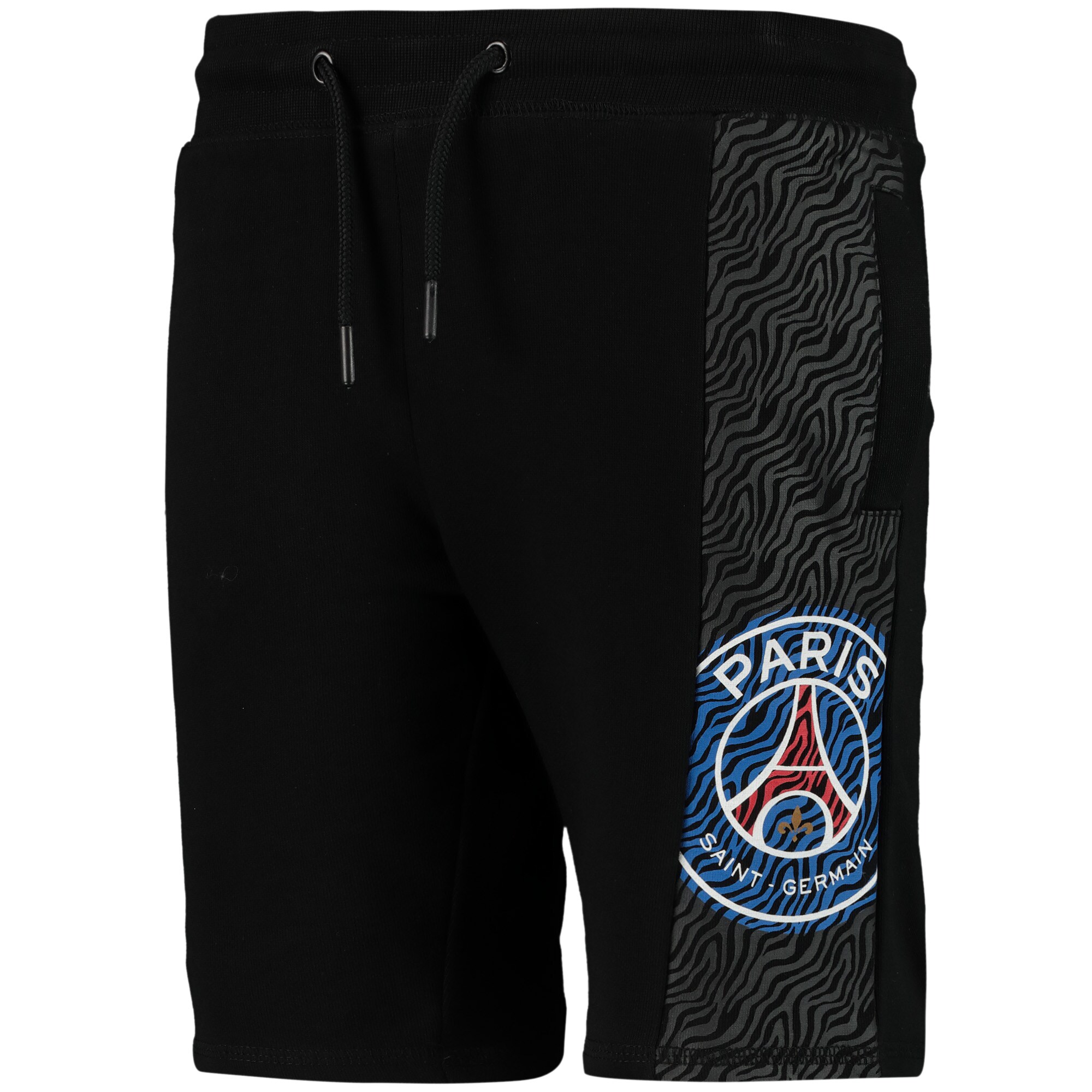 paris saint-germain core safari colour block sweat short – black – boys Kits Collection | Shop PSG Gear