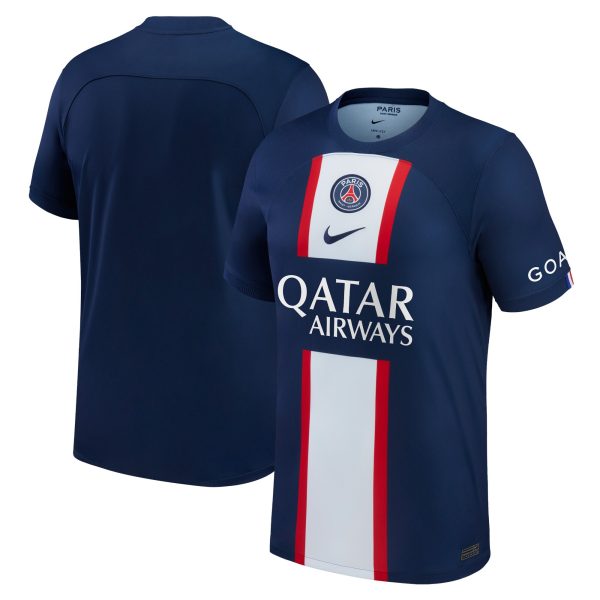 paris saint-germain home stadium shirt 2022-23 – kids with custom printing Kits Collection | Shop PSG Gear