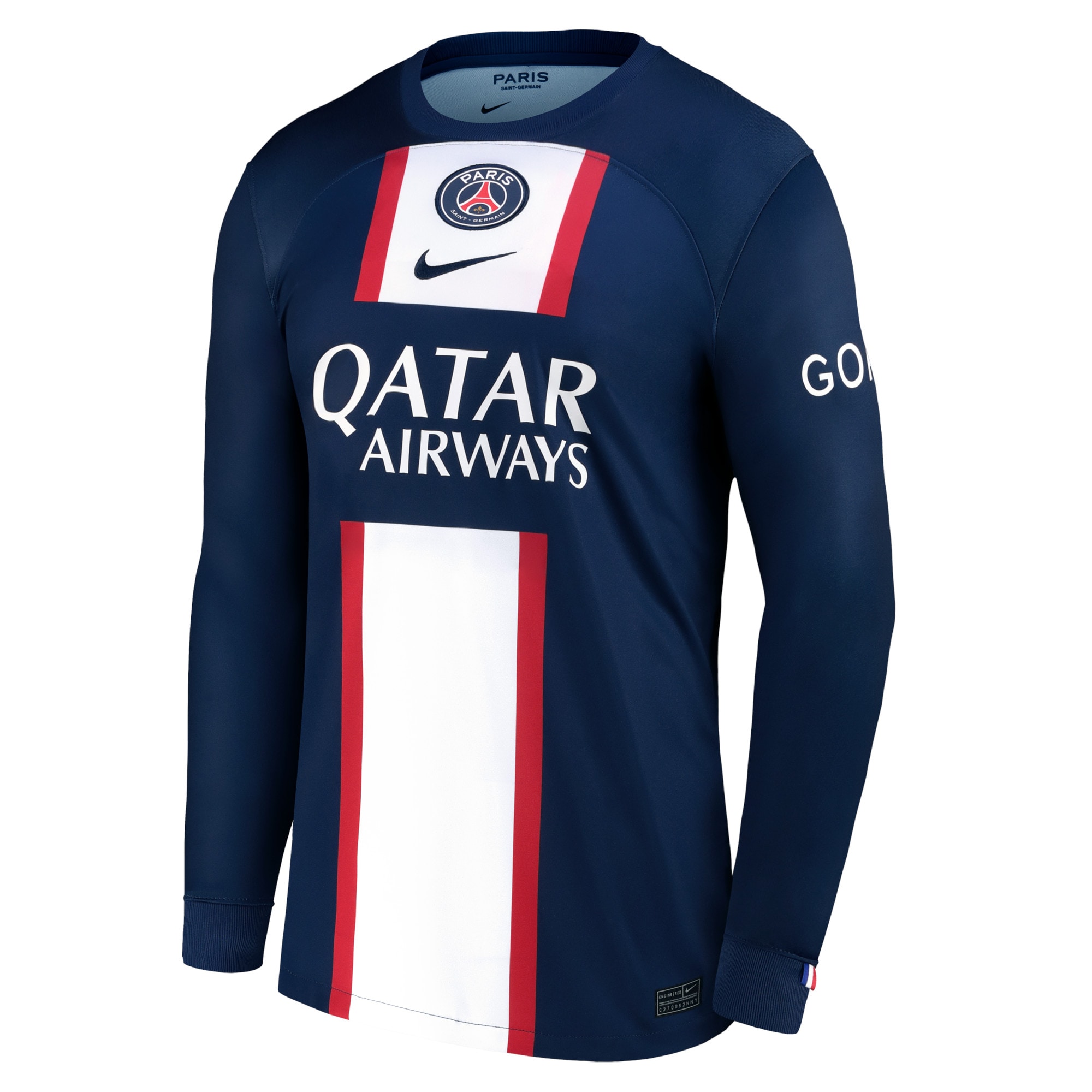 paris saint-germain home stadium shirt long sleeve 2022-23 with custom printing Kits Collection | Shop PSG Gear