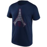 paris saint-germain marquinhos eiffel tower graphic t-shirt – navy – kids Kits Collection | Shop PSG Gear