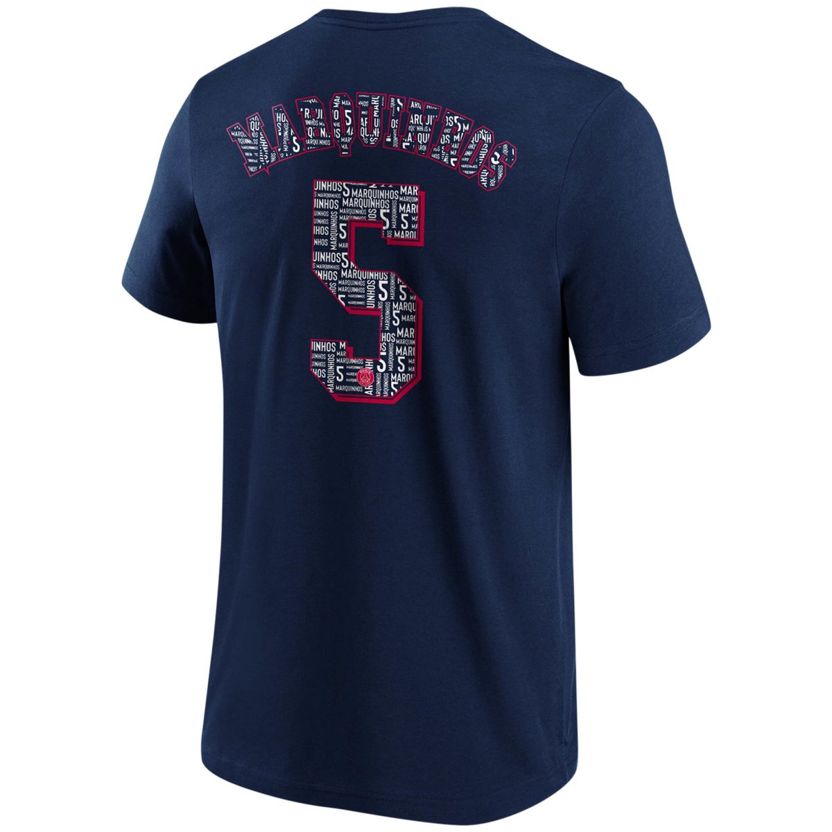 paris saint-germain marquinhos eiffel tower graphic t-shirt – navy – kids Kits Collection | Shop PSG Gear