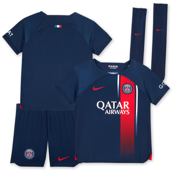 paris saint-germain nike home stadium kit 2023-24 – little kids Kits Collection | Shop PSG Gear