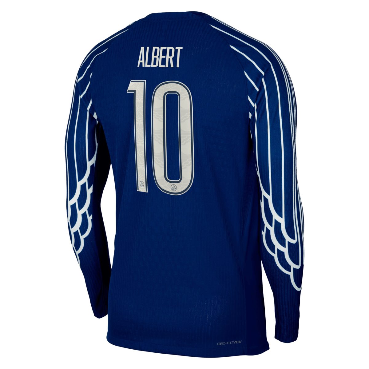 psg jordan fourth dri-fit adv match shirt 2024-25 – long sleeve – kids with albert 10 printing Kits Collection | Shop PSG Gear