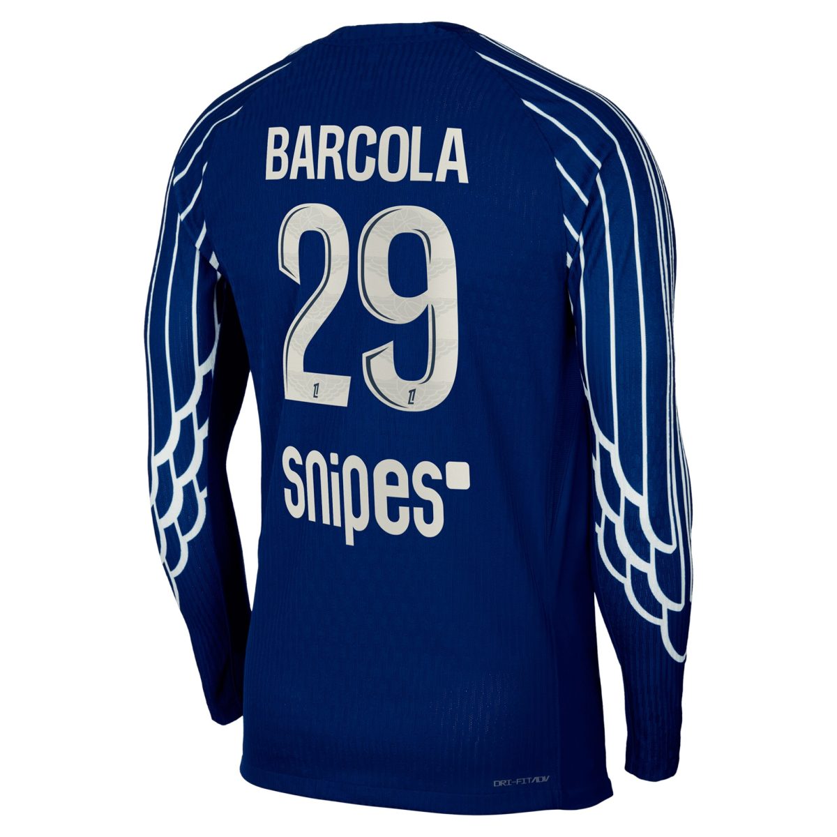 psg jordan fourth dri-fit adv match shirt 2024-25 – long sleeve – kids with barcola 29 printing Kits Collection | Shop PSG Gear