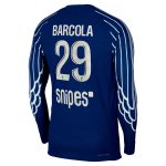 psg jordan fourth dri-fit adv match shirt 2024-25 – long sleeve – kids with barcola 29 printing Kits Collection | Shop PSG Gear