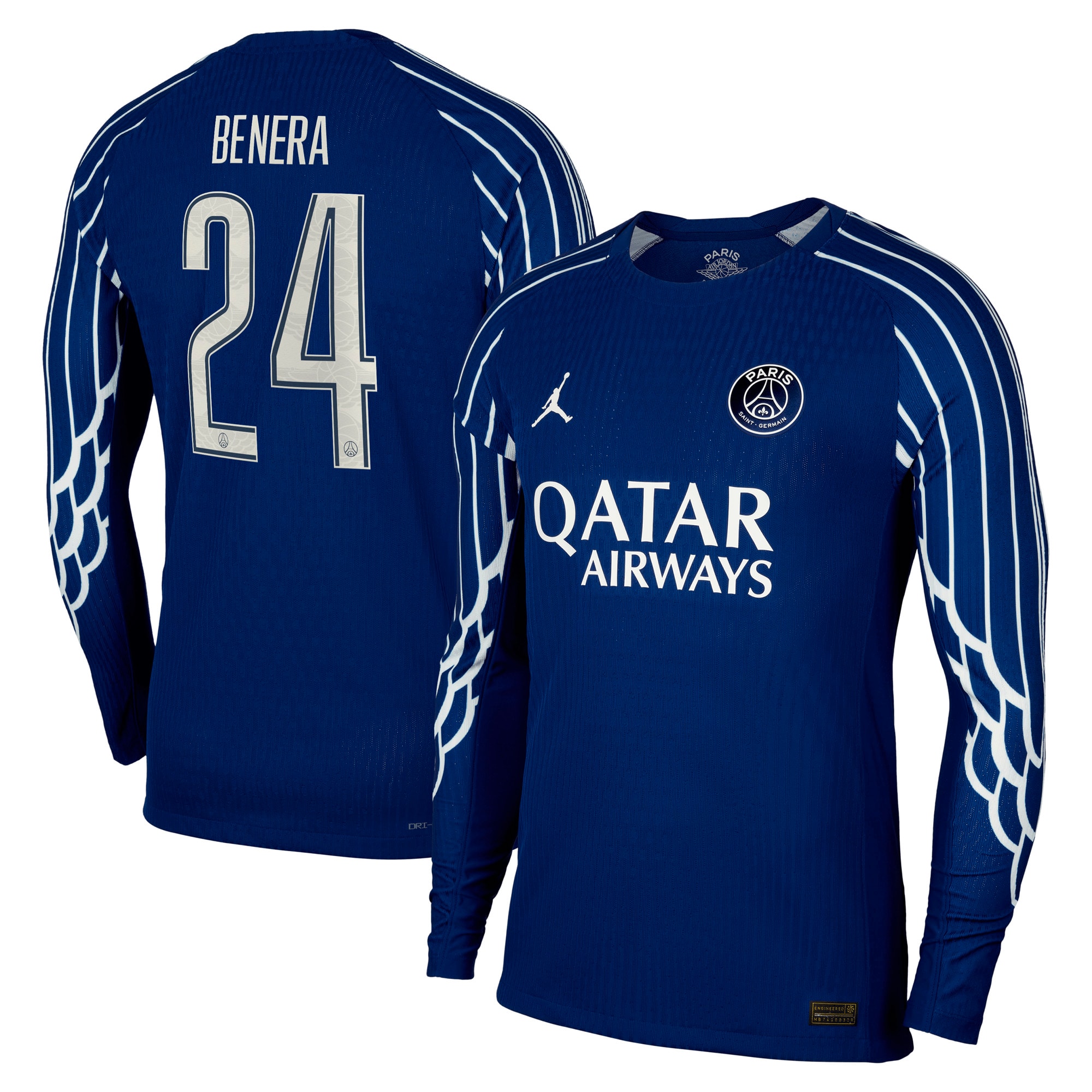 psg jordan fourth dri-fit adv match shirt 2024-25 – long sleeve – kids with benera 24 printing Kits Collection | Shop PSG Gear