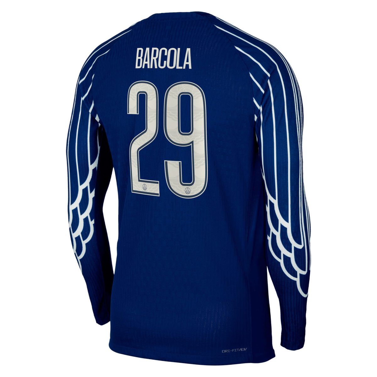 psg jordan fourth dri-fit adv match shirt 2024-25 – long sleeve – kids with cup printing barcola 29 Kits Collection | Shop PSG Gear