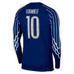 psg jordan fourth dri-fit adv match shirt 2024-25 – long sleeve – kids with cup printing o.dembele 10 Kits Collection | Shop PSG Gear