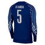 psg jordan fourth dri-fit adv match shirt 2024-25 – long sleeve – kids with de almeida 5 printing Kits Collection | Shop PSG Gear