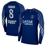 psg jordan fourth dri-fit adv match shirt 2024-25 – long sleeve – kids with fabian 8 printing Kits Collection | Shop PSG Gear