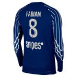 psg jordan fourth dri-fit adv match shirt 2024-25 – long sleeve – kids with fabian 8 printing Kits Collection | Shop PSG Gear