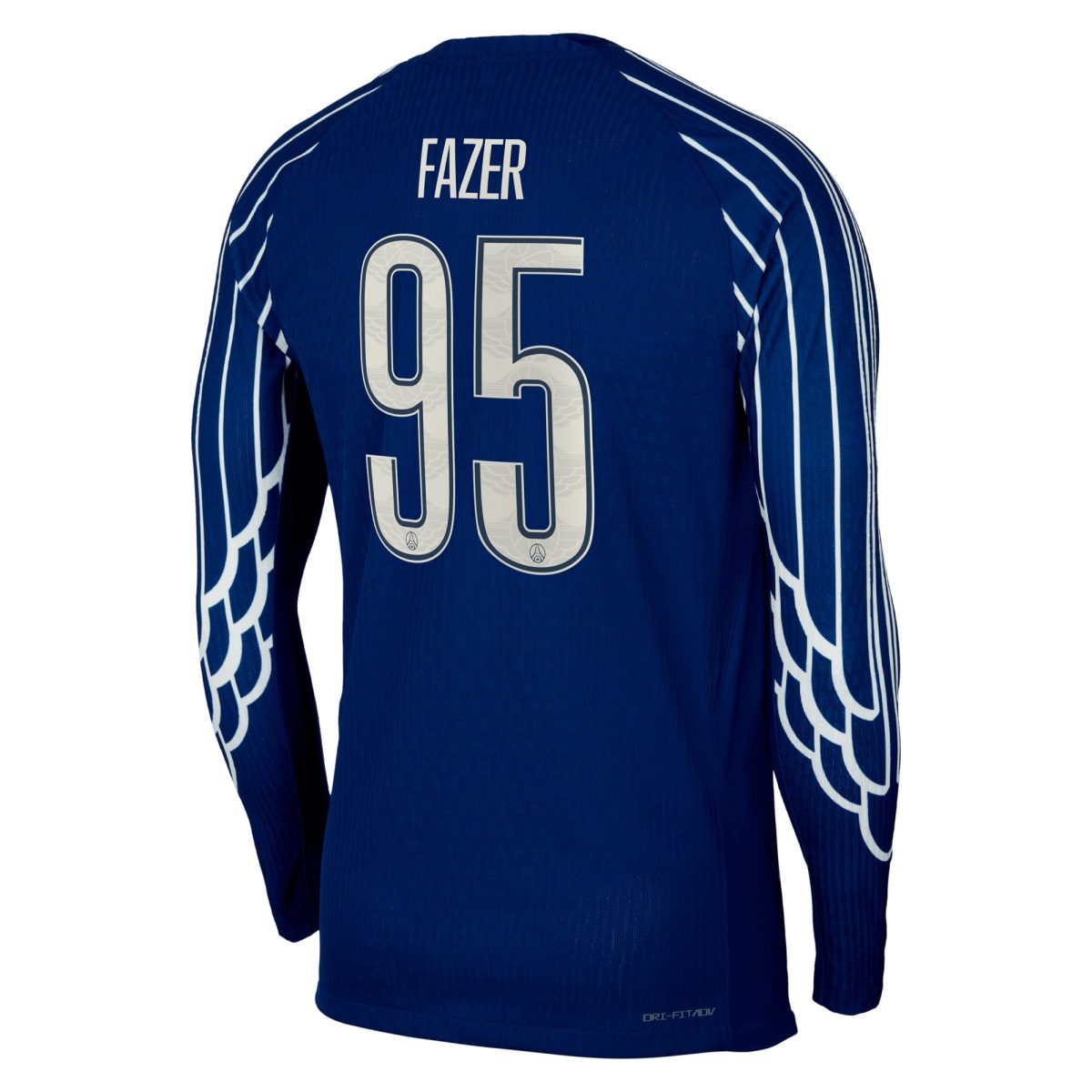 psg jordan fourth dri-fit adv match shirt 2024-25 – long sleeve – kids with fazer 95 printing Kits Collection | Shop PSG Gear