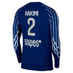 psg jordan fourth dri-fit adv match shirt 2024-25 – long sleeve – kids with hakimi 2 printing Kits Collection | Shop PSG Gear
