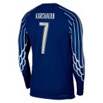 psg jordan fourth dri-fit adv match shirt 2024-25 – long sleeve – kids with karchaoui 7 printing Kits Collection | Shop PSG Gear