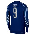 psg jordan fourth dri-fit adv match shirt 2024-25 – long sleeve – kids with katoto 9 printing Kits Collection | Shop PSG Gear