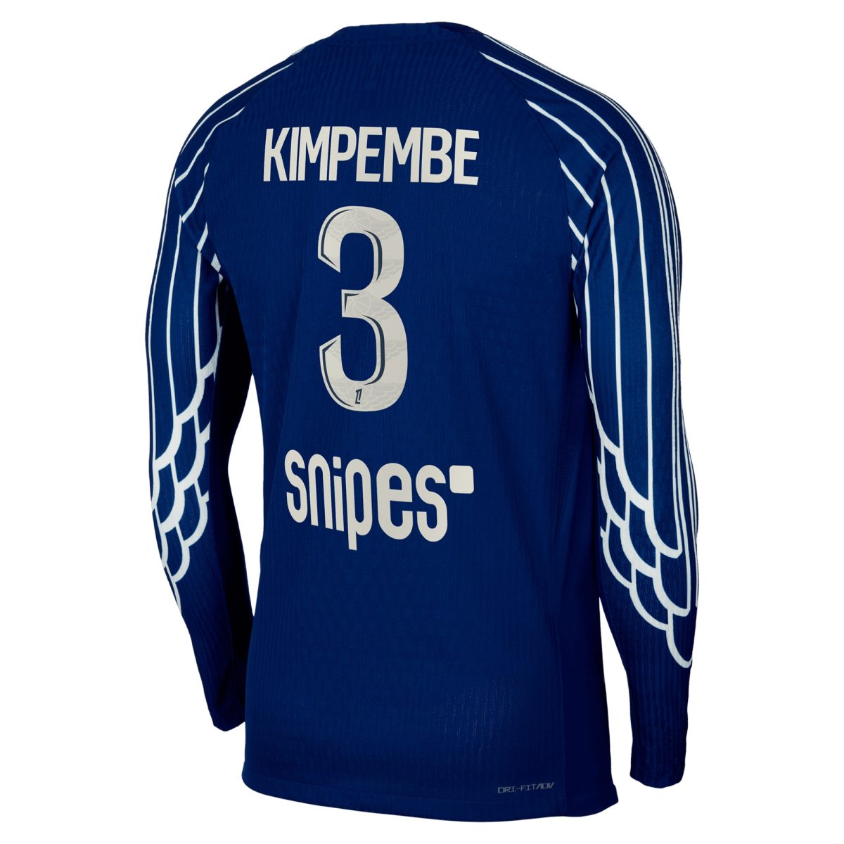 psg jordan fourth dri-fit adv match shirt 2024-25 – long sleeve – kids with kimpembe 3 printing Kits Collection | Shop PSG Gear