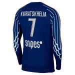 psg jordan fourth dri-fit adv match shirt 2024-25 – long sleeve – kids with kvaratskhelia 7 printing Kits Collection | Shop PSG Gear