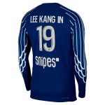 psg jordan fourth dri-fit adv match shirt 2024-25 – long sleeve – kids with lee kang in 19 printing Kits Collection | Shop PSG Gear