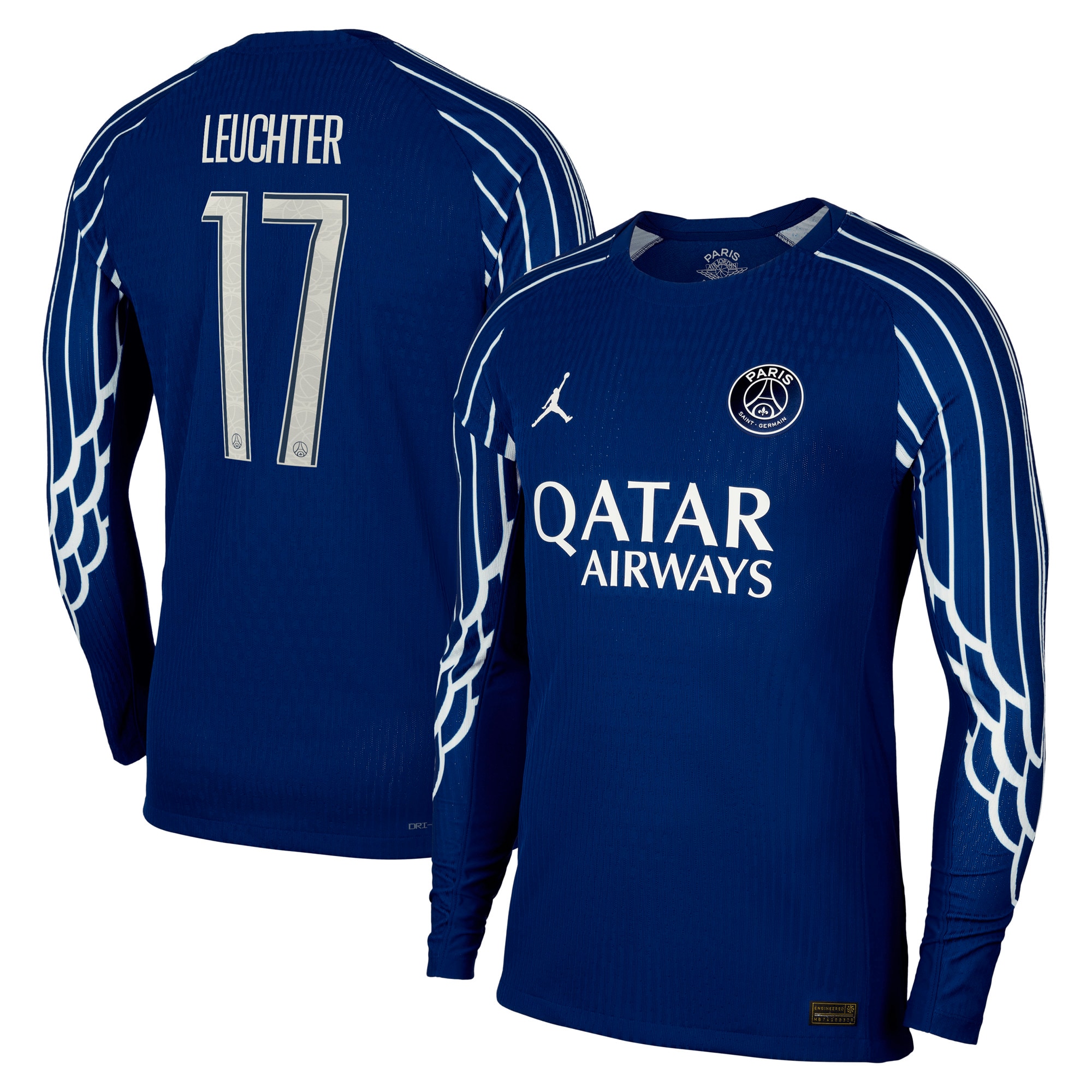 psg jordan fourth dri-fit adv match shirt 2024-25 – long sleeve – kids with leuchter 17 printing Kits Collection | Shop PSG Gear