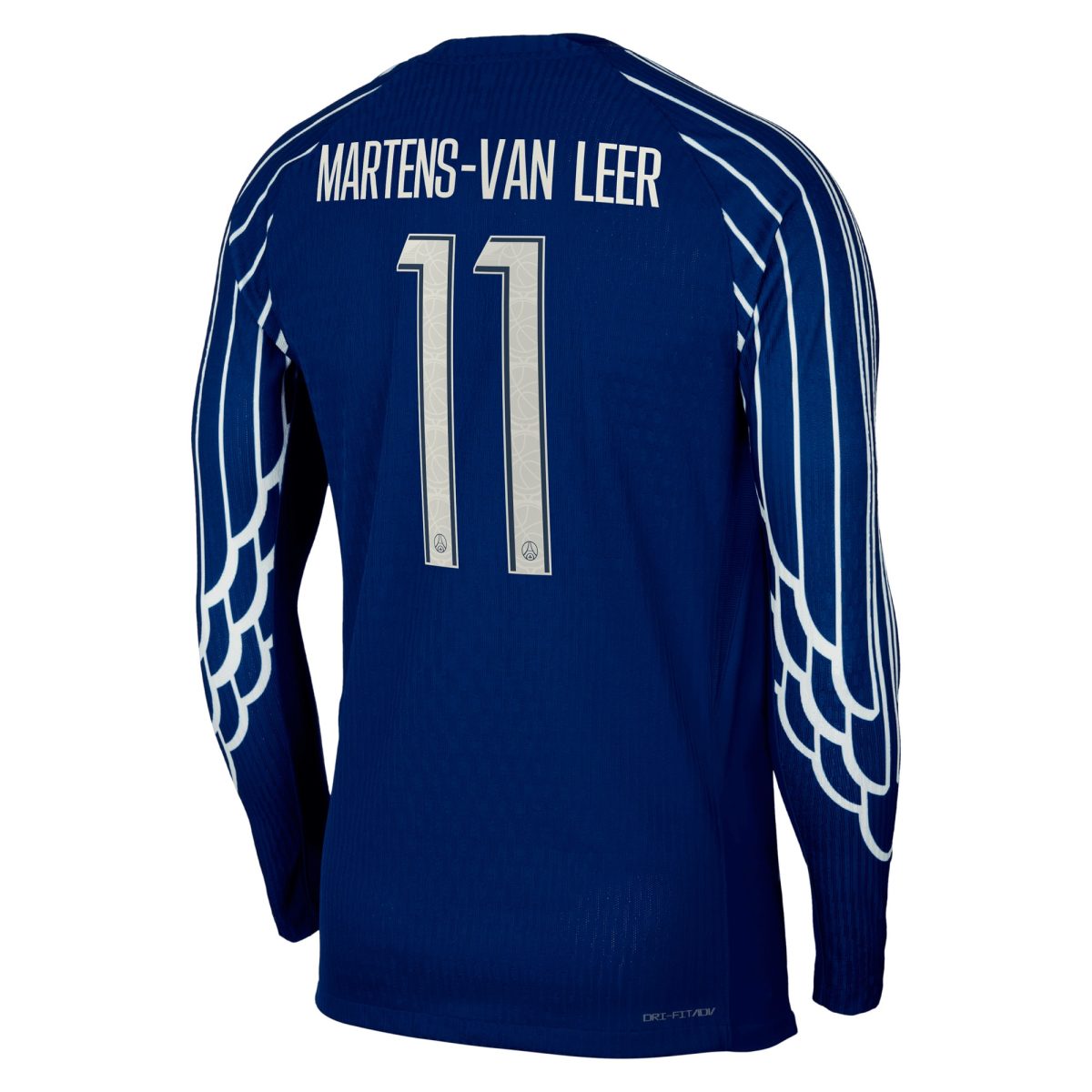 psg jordan fourth dri-fit adv match shirt 2024-25 – long sleeve – kids with martens-van leer 11 printing Kits Collection | Shop PSG Gear