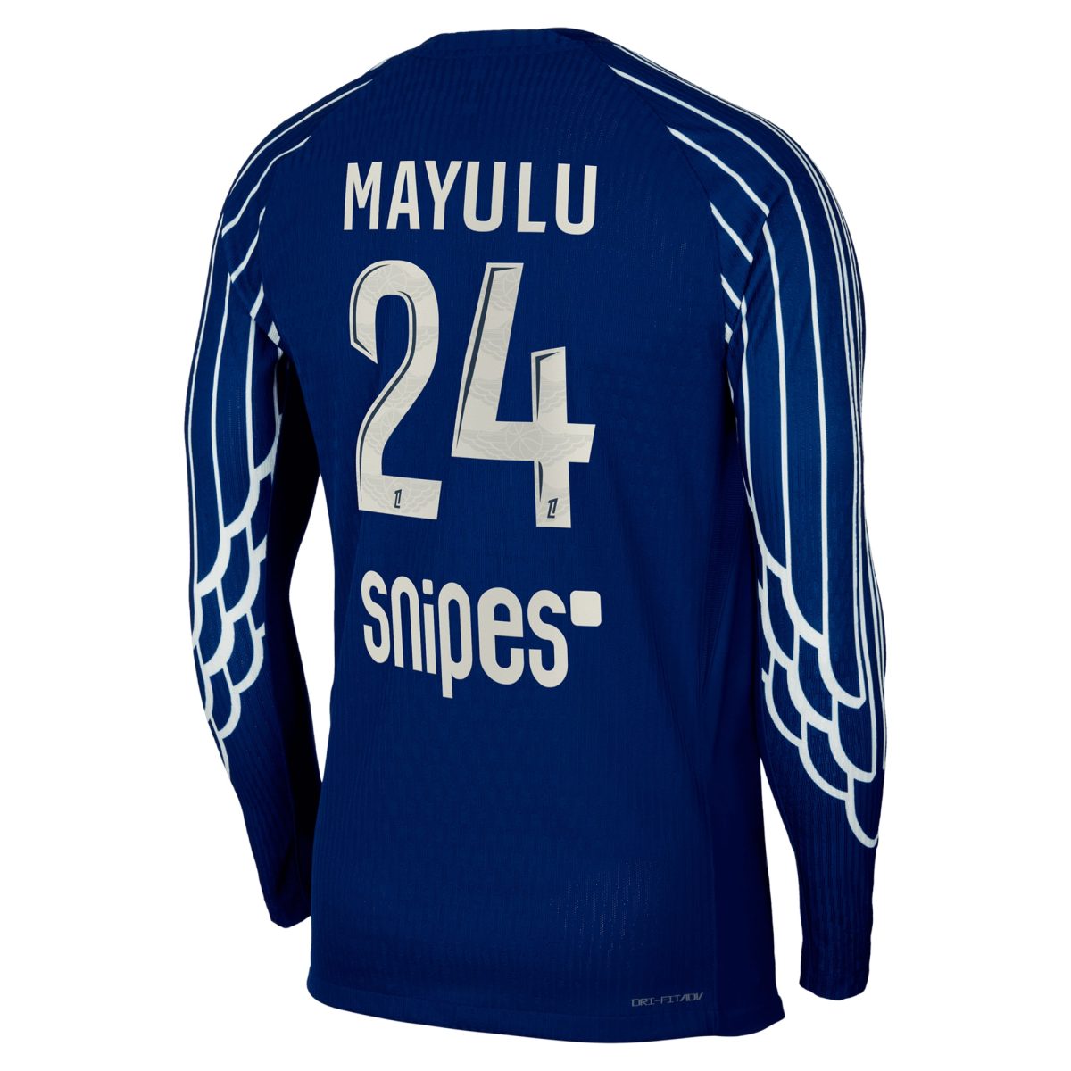 psg jordan fourth dri-fit adv match shirt 2024-25 – long sleeve – kids with mayulu 24 printing Kits Collection | Shop PSG Gear