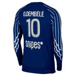 psg jordan fourth dri-fit adv match shirt 2024-25 – long sleeve – kids with o.dembele 10 printing Kits Collection | Shop PSG Gear