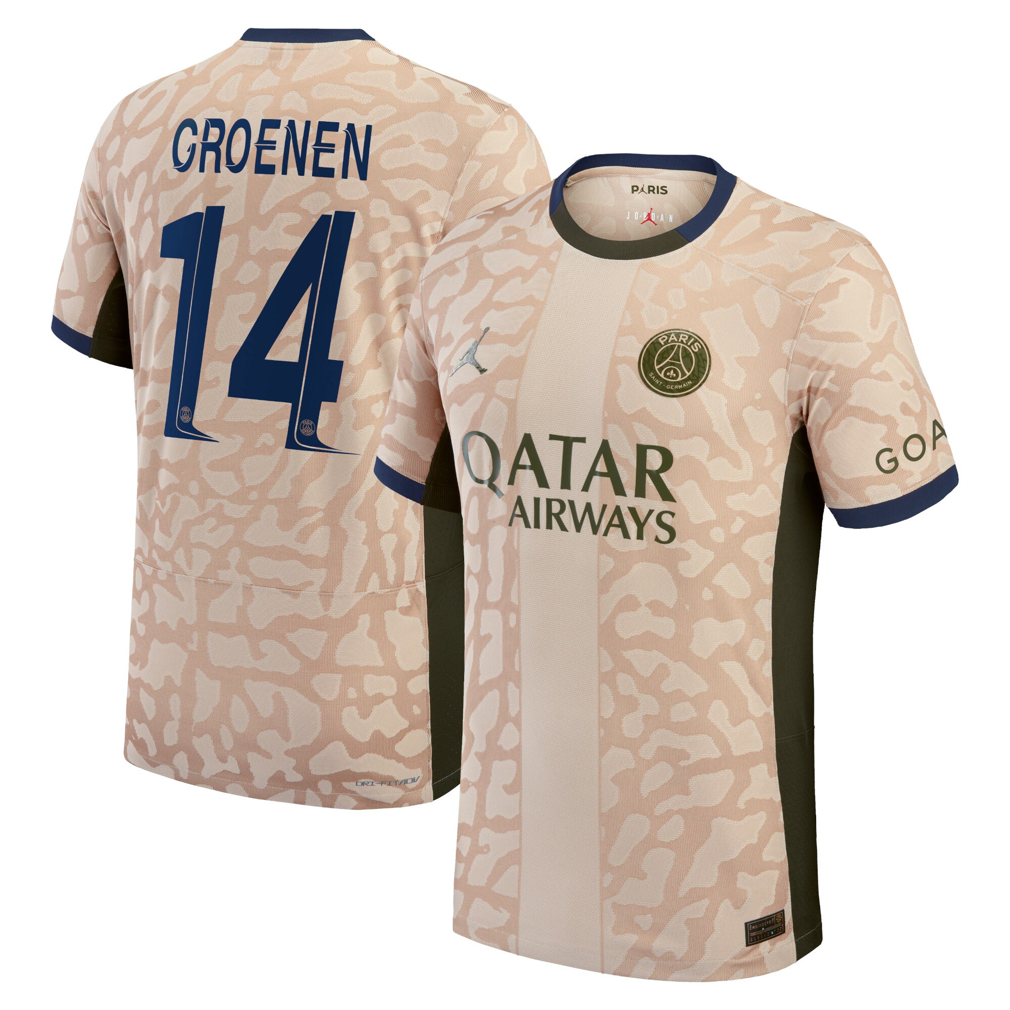 psg jordan fourth dri-fit adv match shirt 2324 with groenen 14 printing Kits Collection | Shop PSG Gear