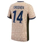 psg jordan fourth dri-fit adv match shirt 2324 with groenen 14 printing Kits Collection | Shop PSG Gear