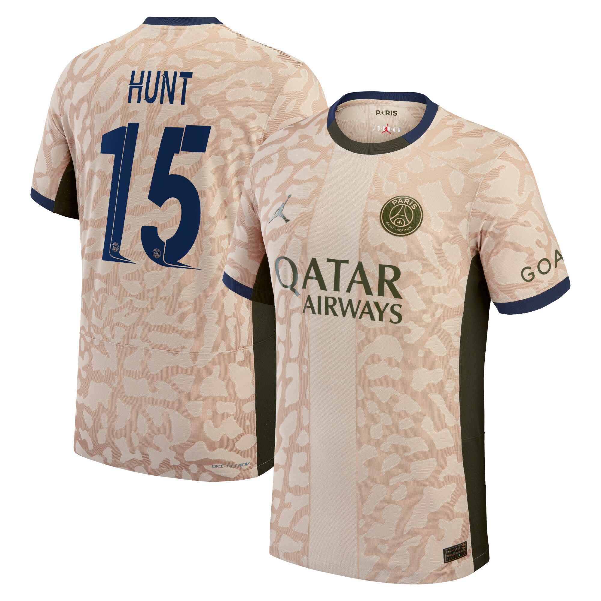 psg jordan fourth dri-fit adv match shirt 2324 with hunt 15 printing Kits Collection | Shop PSG Gear