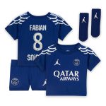 psg jordan fourth stadium kit 2024-25 – infant with fabian 8 printing Kits Collection | Shop PSG Gear