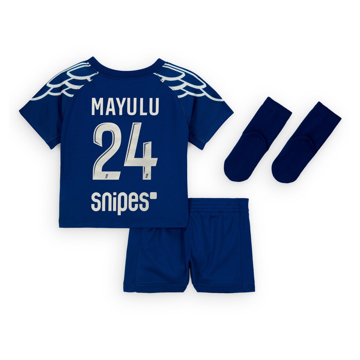 psg jordan fourth stadium kit 2024-25 – infant with mayulu 24 printing Kits Collection | Shop PSG Gear