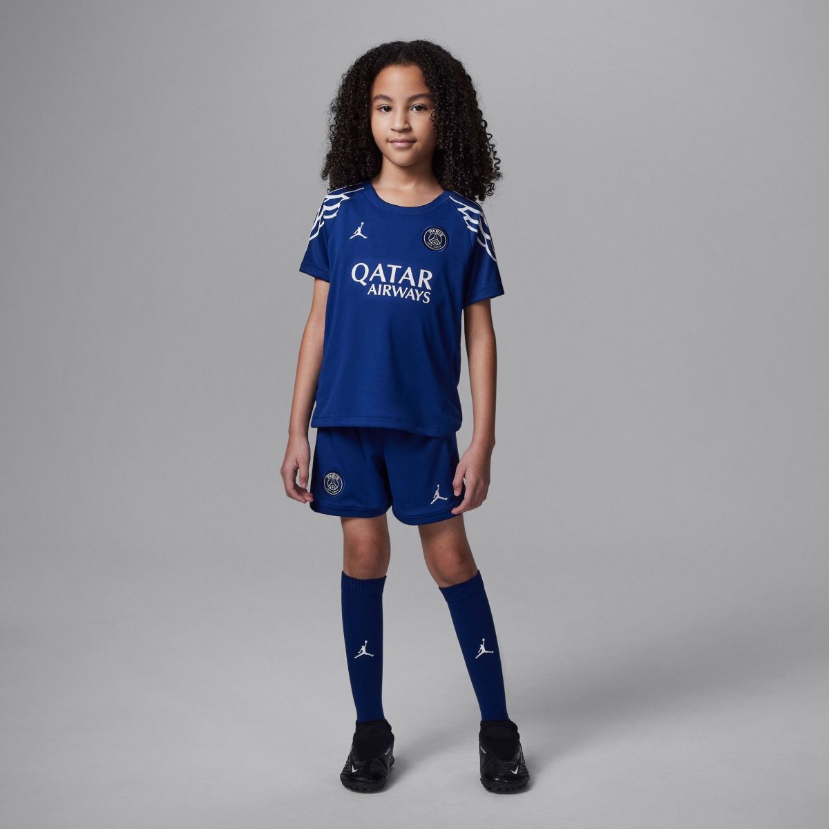 psg jordan fourth stadium kit 2024-25 – little kids with custom printing Kits Collection | Shop PSG Gear