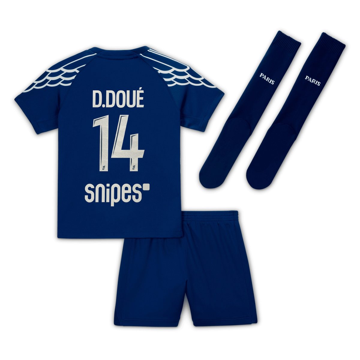 psg jordan fourth stadium kit 2024-25 – little kids with d.doue 14 printing Kits Collection | Shop PSG Gear