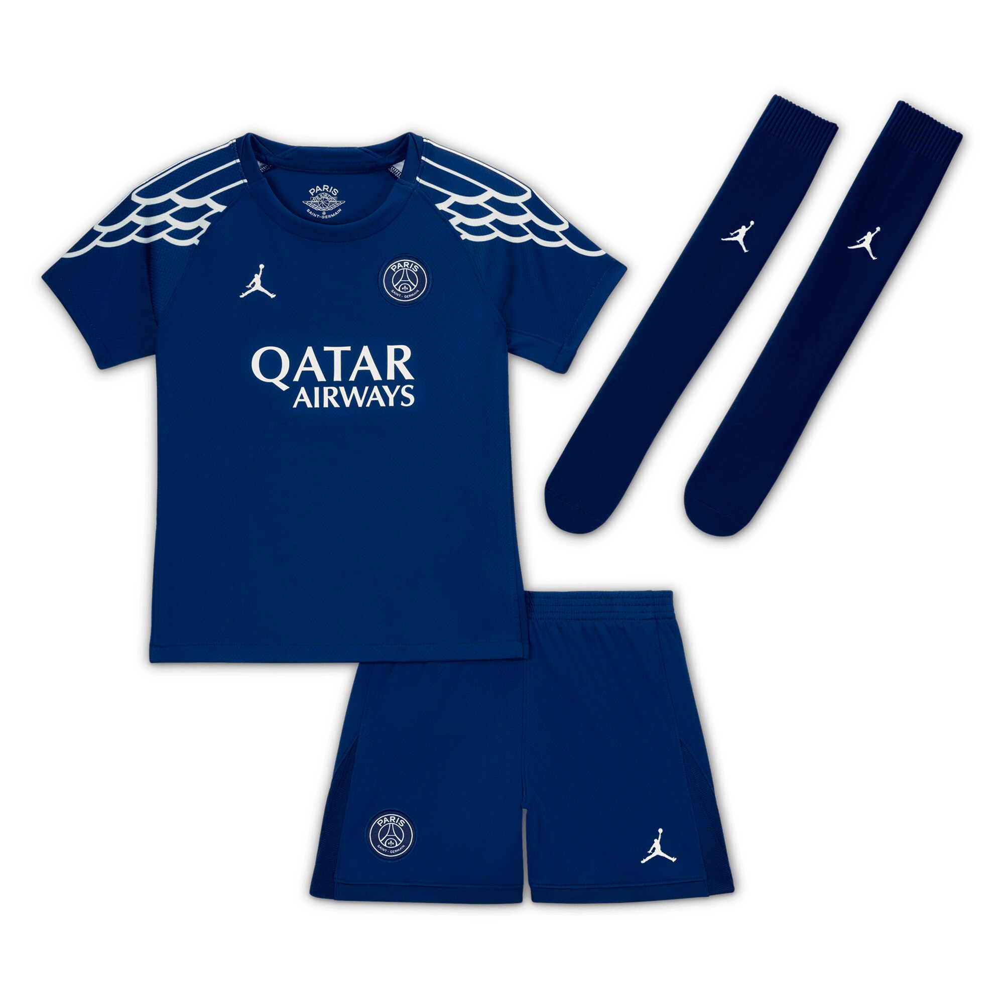 psg jordan fourth stadium kit 2024-25 – little kids with fabian 8 printing Kits Collection | Shop PSG Gear