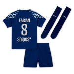 psg jordan fourth stadium kit 2024-25 – little kids with fabian 8 printing Kits Collection | Shop PSG Gear