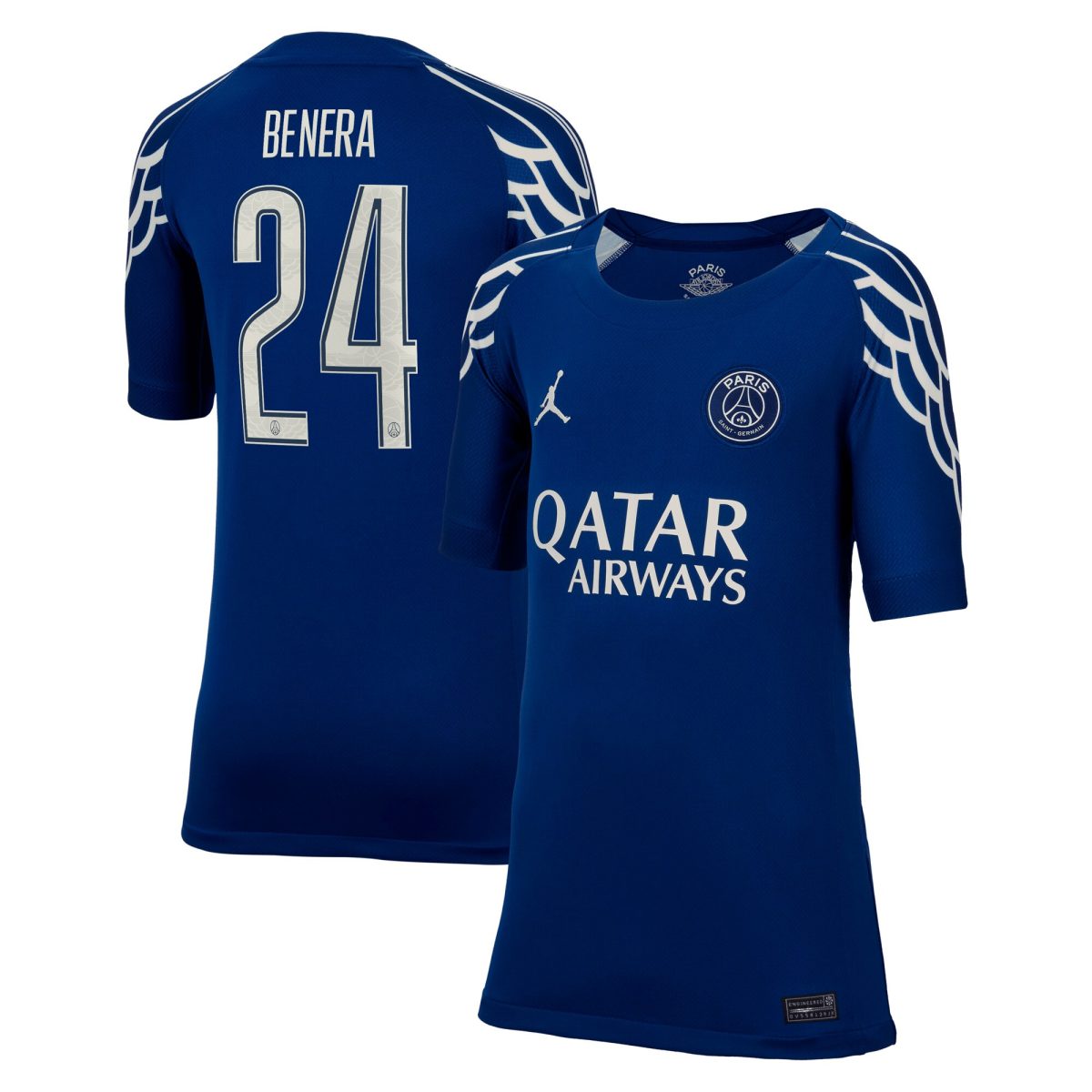psg jordan fourth stadium shirt 2024-25 – kids with benera 24 printing Kits Collection | Shop PSG Gear