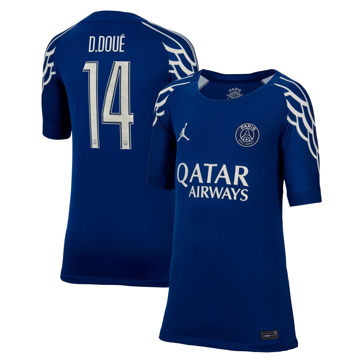 psg jordan fourth stadium shirt 2024-25 – kids with cup printing d.doue 14 Kits Collection | Shop PSG Gear