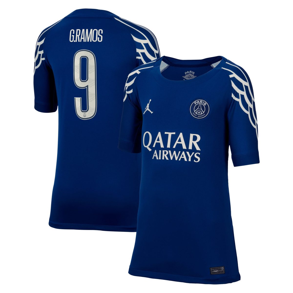 psg jordan fourth stadium shirt 2024-25 – kids with cup printing g.ramos 9 Kits Collection | Shop PSG Gear