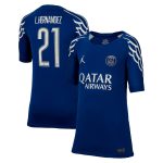 psg jordan fourth stadium shirt 2024-25 – kids with cup printing l.hernandez 21 Kits Collection | Shop PSG Gear