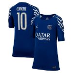 psg jordan fourth stadium shirt 2024-25 – kids with cup printing o.dembele 10 Kits Collection | Shop PSG Gear