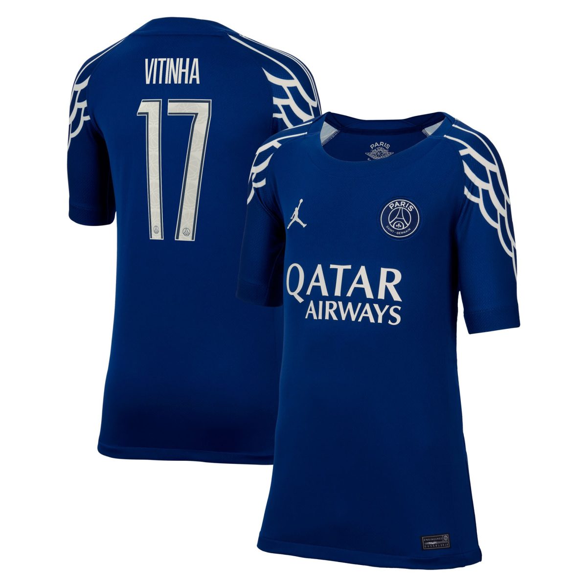 psg jordan fourth stadium shirt 2024-25 – kids with cup printing vitinha 17 Kits Collection | Shop PSG Gear