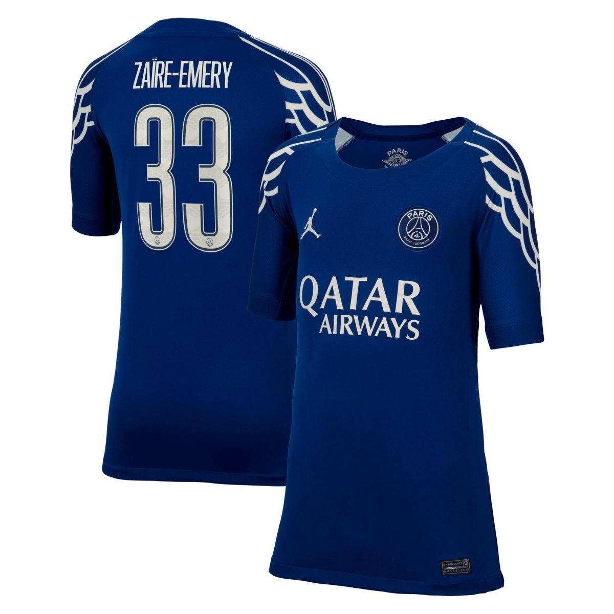 psg jordan fourth stadium shirt 2024-25 – kids with cup printing zaire-emery 33 Kits Collection | Shop PSG Gear