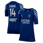 psg jordan fourth stadium shirt 2024-25 – kids with d.doue 14 printing Kits Collection | Shop PSG Gear