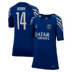psg jordan fourth stadium shirt 2024-25 – kids with groenen 14 printing Kits Collection | Shop PSG Gear