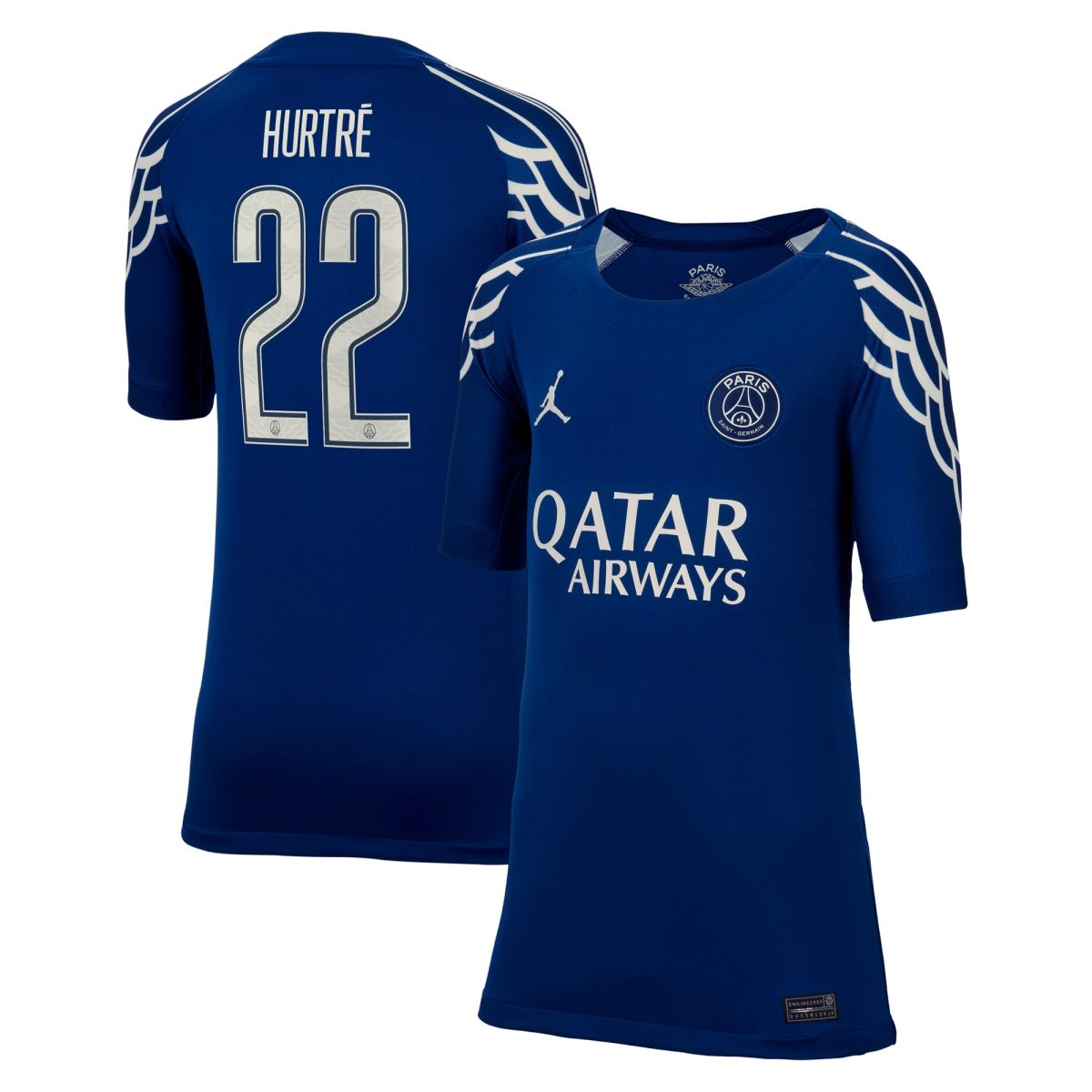 psg jordan fourth stadium shirt 2024-25 – kids with hurtre 22 printing Kits Collection | Shop PSG Gear