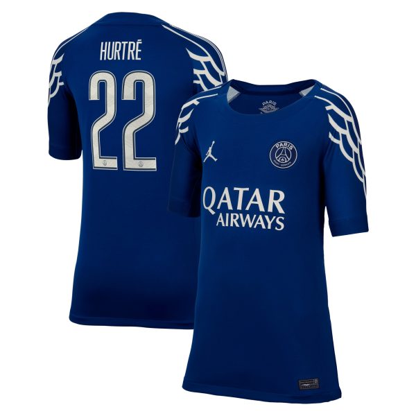 psg jordan fourth stadium shirt 2024-25 – kids with hurtre 22 printing Kits Collection | Shop PSG Gear