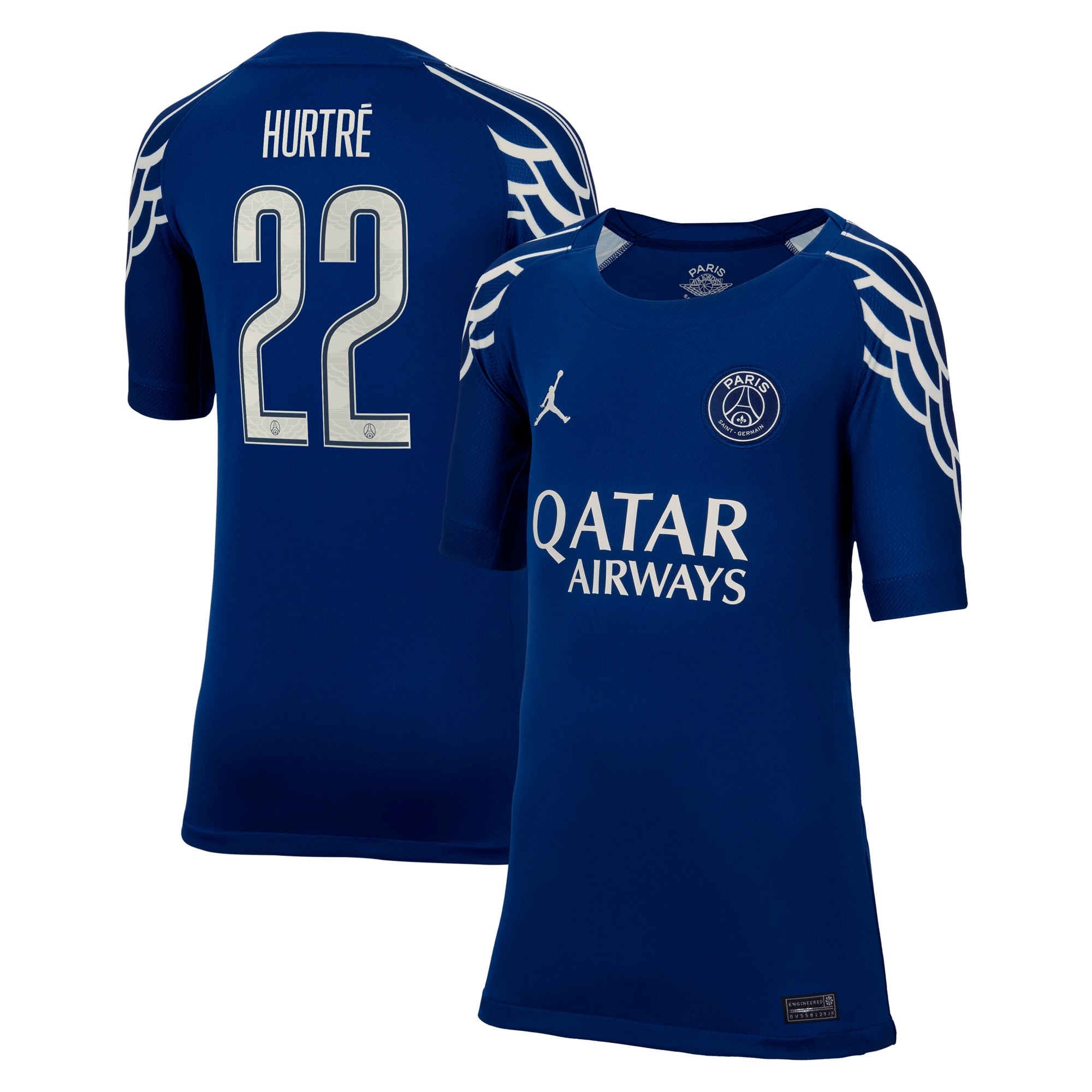 psg jordan fourth stadium shirt 2024-25 – kids with hurtre 22 printing Kits Collection | Shop PSG Gear